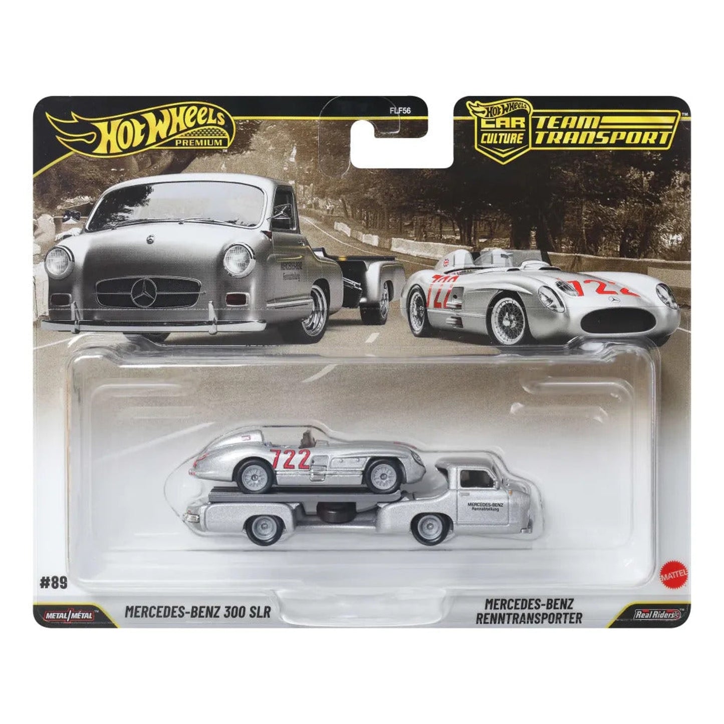 Hot Wheels Premium Team Transport Car Culture Mercedes-Benz 300 SLR / Renntransporter Hot Wheels Premium Team Transport Car Culture Mercedes-Benz 300 SLR / Renntransporter