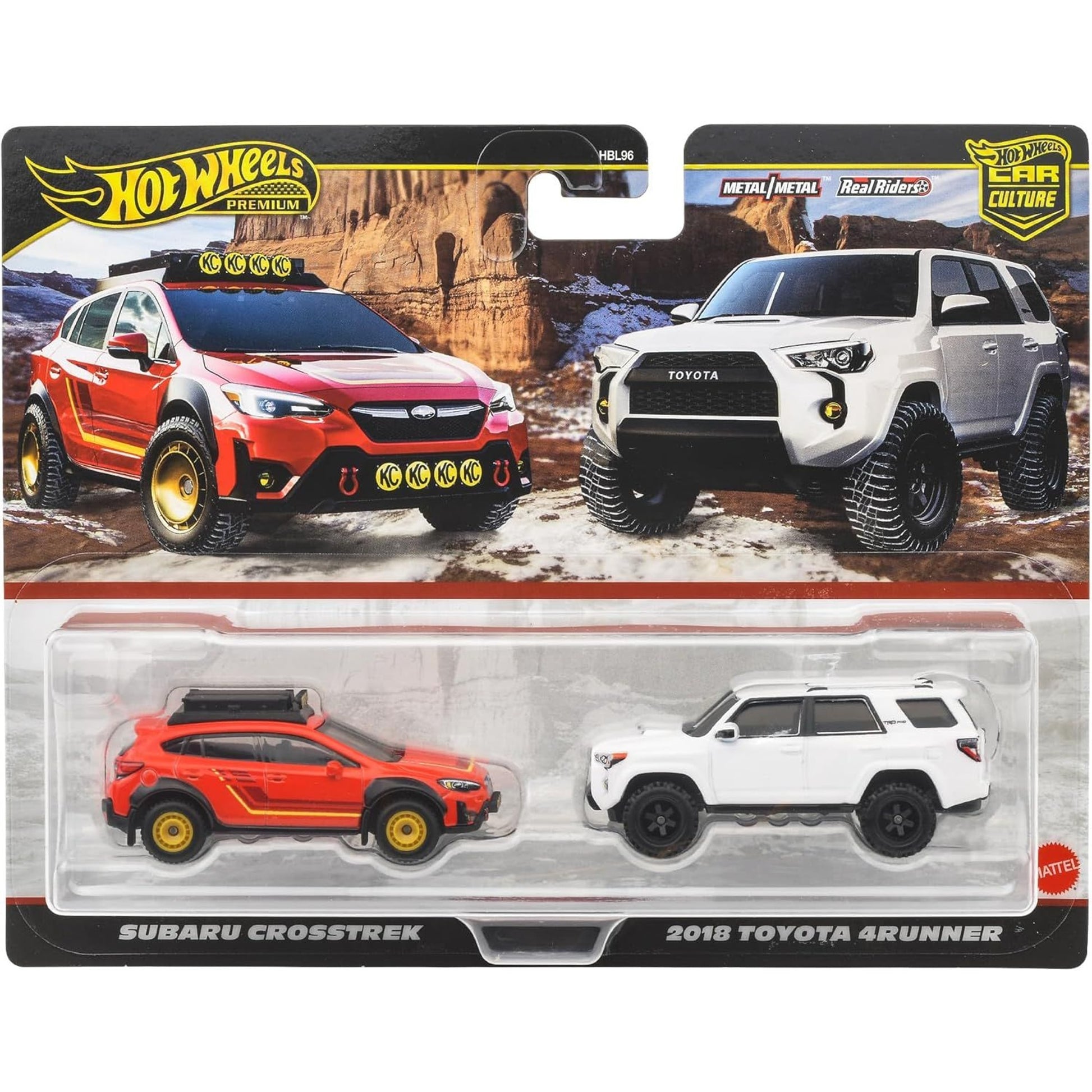 Hot Wheels Premium 2-Pack Subaru Crosstrek / 2018 Toyota 4Runner Hot Wheels Premium 2-Pack Subaru Crosstrek / 2018 Toyota 4Runner