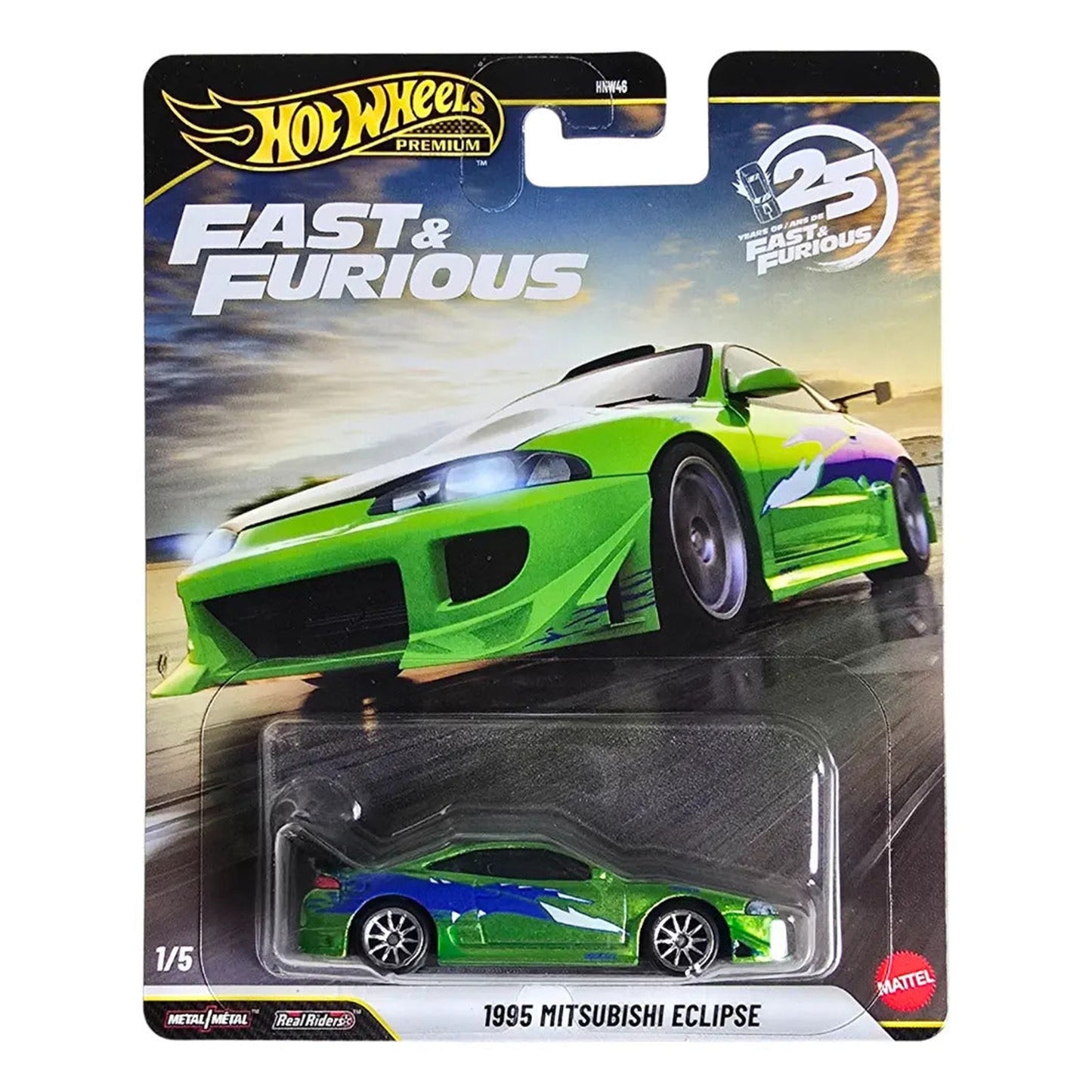Hot Wheels Premium Fast & Furious 1995 Mitsubihi Eclipse Spectraflame Hot Wheels Premium Fast & Furious 1995 Mitsubihi Eclipse Spectraflame