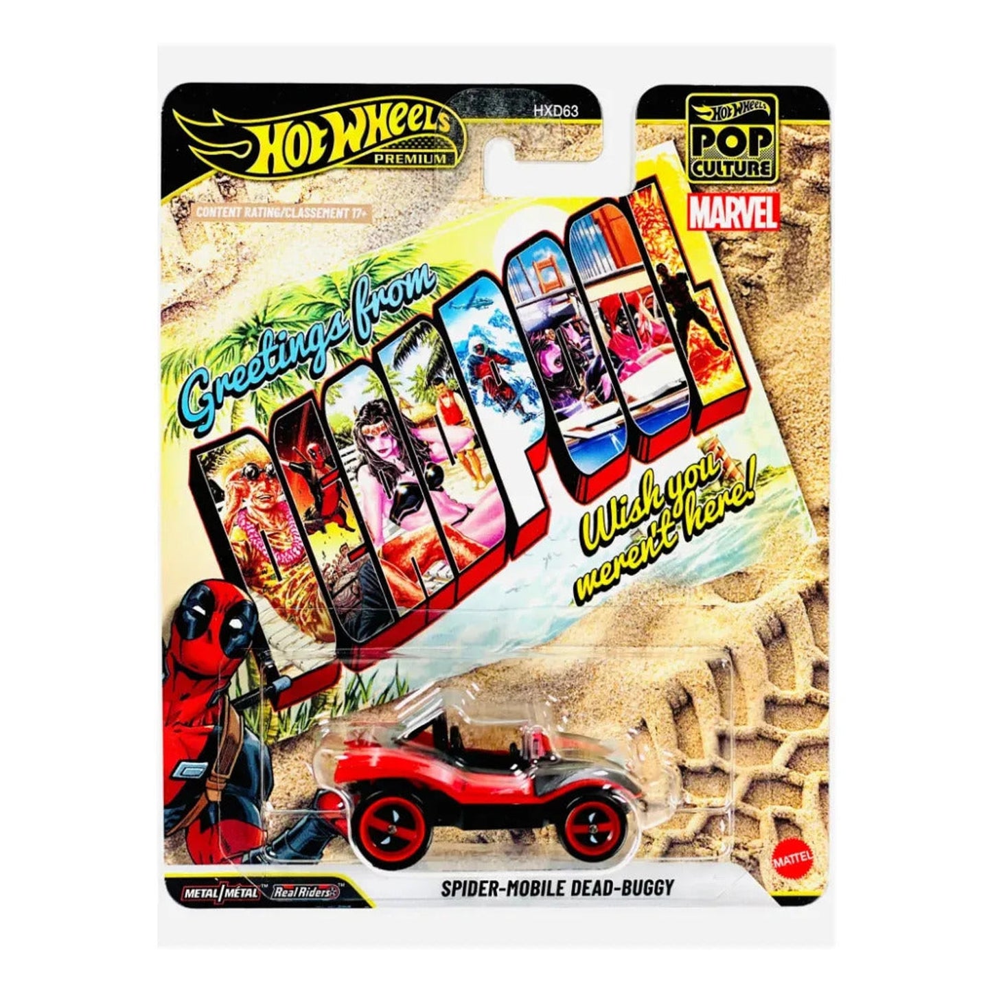 Hot Wheels Premium Pop Culture Spider-Mobile Dead-Buggy Deadpool Hot Wheels Premium Pop Culture Spider-Mobile Dead-Buggy Deadpool