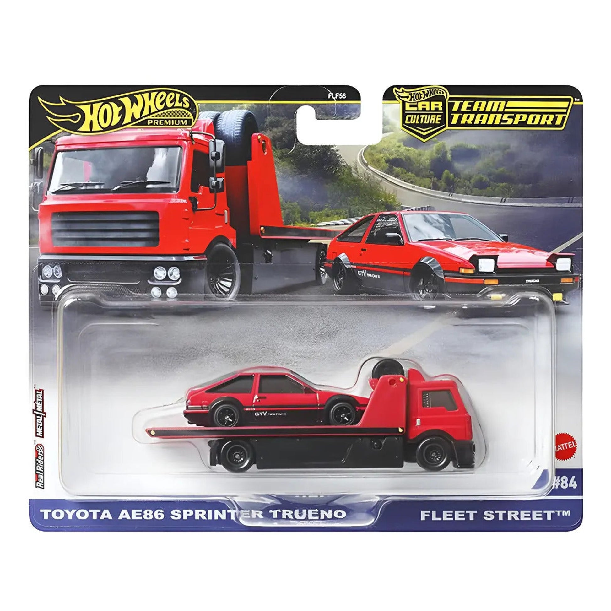Hot Wheels Premium Team Transport Car Culture Toyota AE86 Sprinter Trueno Fleet Street Hot Wheels Premium Team Transport Car Culture Toyota AE86 Sprinter Trueno Fleet Street
