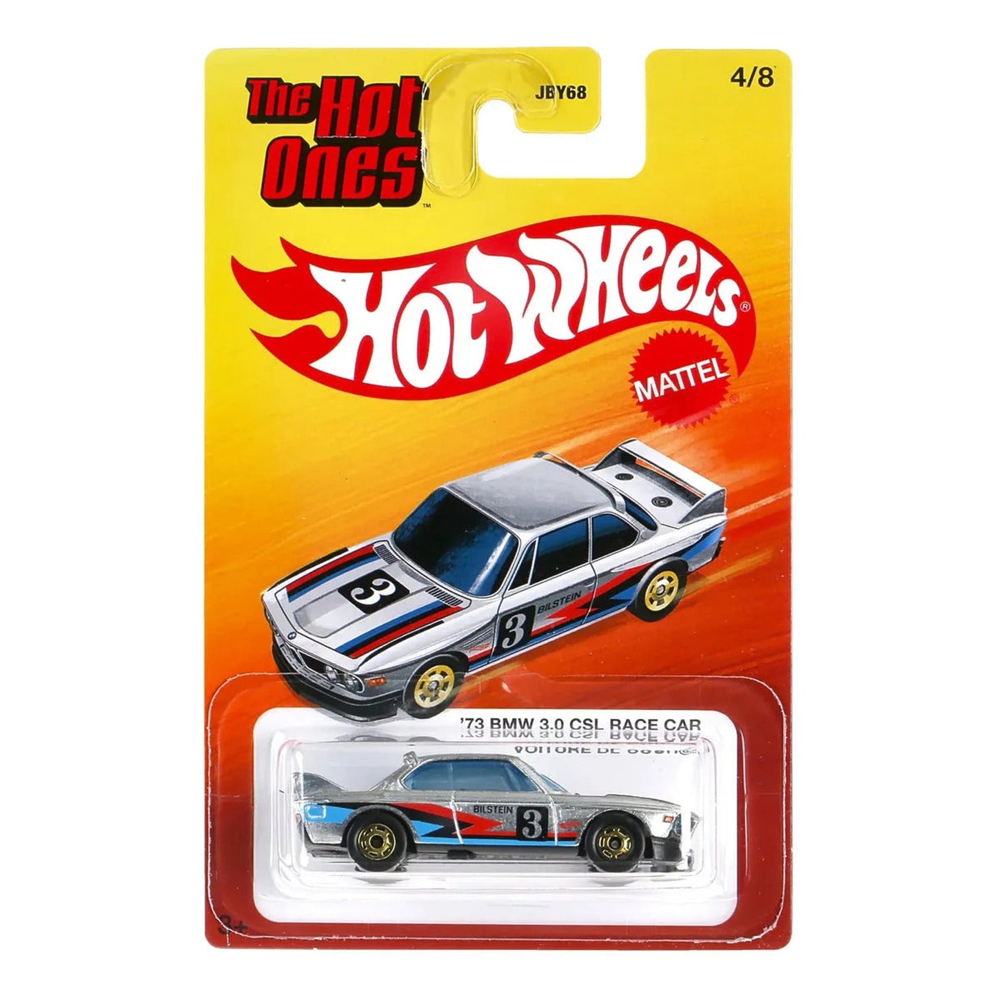Hot Wheels Silver The Hot Ones 73 BMW 3.0 CSL Race Car Hot Wheels Silver The Hot Ones 73 BMW 3.0 CSL Race Car
