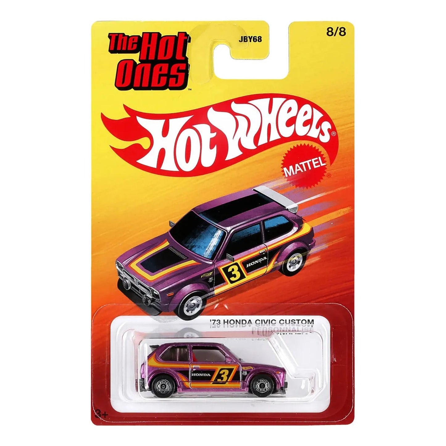 Hot Wheels Silver The Hot Ones '73 Honda Civic Custom Hot Wheels Silver The Hot Ones '73 Honda Civic Custom